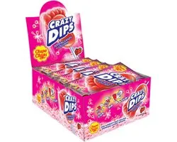 Chupa Chups - Crazy Dip Aardbei - 24 Stuks