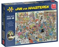 Jumbo Jan van Haasteren NK Mens Erger Je Niet - Puzzel 2000 stukjes volwassenen - Legpuzzels