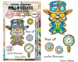 Aall & Create clearstamps A7 - Time tinker
