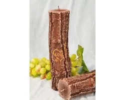Bougie de tronc d'arbre, je t'aime, étroit-haut