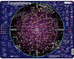 Larsen Constellations – Puzzle – Espace – Étoiles et Constellations – Puzzle éducatif pour enfants – 70 pièces – Fabriqué en Norvège – Pièces extra épaisses de 2,5 mm – Plateau avec bord fixe
