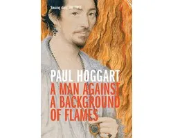 A Man Against a Background of Flames