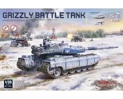 Border Model Modelbouwpakket Militaire voertuigen - BC002 Grizzly Battle Tank - Red Alert 2 Plastic - 1:35 - Modelbouw