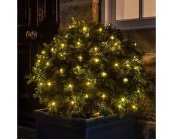 Solar Tuinverlichting - Lichtsnoer LED - Buiten Decoratie - Dubbele Oplaadmodus - 100 Lampjes - Warm Wit