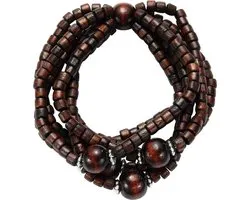 Behave - Armband met houten kralen - natuurlijke boho uitstraling