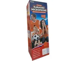 Draadloze Karaoke Microfoon met speaker - bluetooth - oranje - tot 3 uur speeltijd - USB oplaadbaar