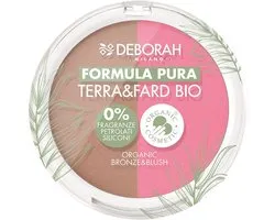Deborah Milano Pura poudre bronzante et blush bio 04, foncé