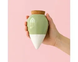 Bewatering Olla - Groen - Green - Bewatering - Keramiek & Terra Cotta - Waterdruppelaar - Bewateringsbol voor Planten - Druppelsysteem - Moestuin - Tuinieren