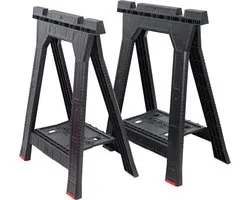 Qbrick System - Klapbare Werkbank - 2 stuks - Kunststof - Antislip Voetjes