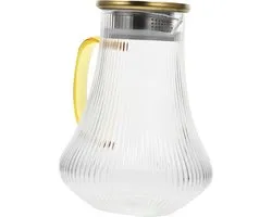 Generic 1 St koud water kruik geïsoleerde waterflessen filter zwanenhals monster waterzuiveraar kruik teapot Keukenaccessoires Glazen tafelkan Koudwaterkan sap pot waterketel Glas Golden