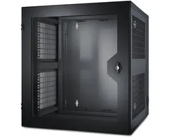 NetShelter WX 13U w/Threaded Hole Vertical Mounting Rail Vented Front Door Black