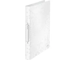 Reliure à anneaux Leitz WOW A4 PP 2RR 25mm blanc