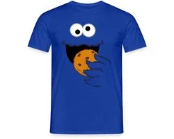 Sesamstraat Koekiemonster Kostuum Cookie Monster T-Shirt Heren