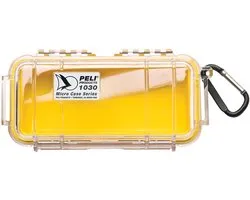 Peli - Micro Case - IP67 - waterdicht - watertight - dustproof - stofdicht - opbergen - #1030 WL WI-YELLOW CLEAR