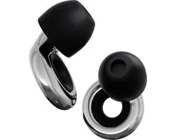 Loop Earplugs Experience Plus - bouchons d'oreilles premium pour protection auditive (18+5dB) en XS/ S/M/L - ultra confortables - adaptés aux DJ, musiciens, concerts et concentration - argent