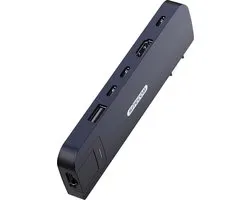 Sitecom - Multiport hub - 6 in 2 - Macbook - Dark blue - Macbook Air - 100W - 10 Gbps - 4K 60Hz