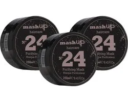 mashUp haircare N° 24 Purifying Mask 250ml - 3 stuks