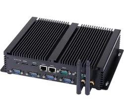 Industriële Mini PC - Fanless Computer - Stabiel Bedrijf - Passieve Koeling - 175 x 210 x 45mm - Zilver