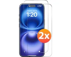 Protecteur d'écran - Convient pour iPhone Protecteur d'écran en Tempered Glass - 2 pièces Extra Strong - verre de protection
