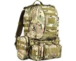 Homery Tactische Rugzak 60L – Militaire Backpack Heren & Dames – Afneembare Heuptas – MOLLE Systeem – Survival & Wandelrugzak – Spatwaterdicht – Camping & Hiking