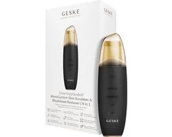 GESKE | SmartAppGuided™ MicroCurrent Skin Scrubber & Blackhead Remover | 9 in 1 | Tools huidverzorging | Gezichtsreiniging | Anti-aging en reiniging | Professionele facelift | Mee-eter verwijderaar