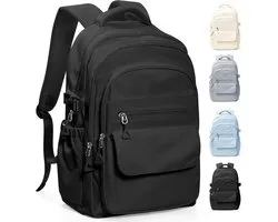 Sander Shop Sac à dos scolaire pour adolescentes Sacs d'école Sac à dos pour fille Lycée Sacs de livres Université Sac d'école Femme Sac à dos décontracté Sacs à dos légers Sac à dos pour ordinateur portable pour femme (Noir)