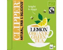 Clipper - Thé Bio - Thé Vert Citron - 4x 50 sachets de thé