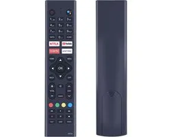 Spraakafstandsbediening voor Antteq EGoi AG24F1DCU G24-AH3CF1D AG32H3 AG42F3, voor Tutu TUS42FD1A TUS32HN1AC, voor JVC QT7A ENGAL, voor Engel/KONIC Android Smart TV (Voice)