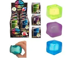 Cool Cube Squishy - 2 pack - 5 x 5 x 5 cm groot - Fidget - Squishy - Fopartikel - Schoencadeautje - Relax - Pocketformaat - Voor onderweg