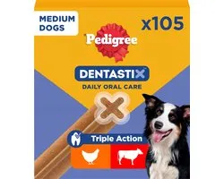 Pedigree Dentastix - Medium Hond - Gebitsverzorging - 105 Kauwsnacks