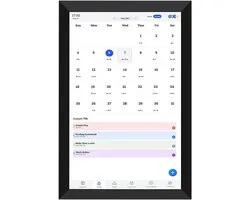 Slimme Planner – Digitale Familieplanner – 10,1 Inch Touchscreen – WiFi Digitale Kalender – Gezinsplanner met Agenda, Takenlijst & Maaltijdplanner – Digitale Fotolijst – HD IPS Scherm
