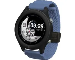 KIDYWOLF K-WATCH Blauw – Interactieve Smartwatch voor Kinderen met 10 Sportmodi, OLED Touchscreen, Zaklamp & Bluetooth 8+