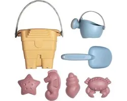 Ensemble de jouets pour bac à sable Kindsgut – seau, arrosoir, pelle et formes – léger et à Bébé en route – thème Toni
