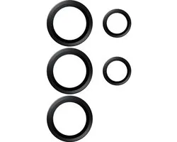 PanzerGlass Screenprotector geschikt voor Samsung Galaxy S26 Ultra Glazen | PanzerGlass Ceramic Hoops Camera Lens Protector - Case Friendly