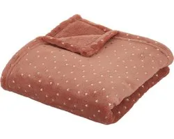 Plaid Oya 75x100cm flanelle terracotta