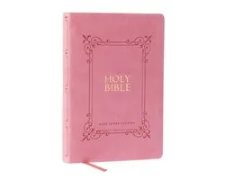 KJV Holy Bible: Large Print with 53,000 Center-Column Cross References, Pink Leathersoft, Red Letter, Comfort Print (Thumb Indexed): King James Version