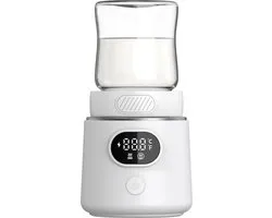 Chauffe-biberon portable Evite - Rechargeable - Pour les Bébé en route - 8800 mAh - 3 adaptateurs et 4 modes - USB-C - Wit