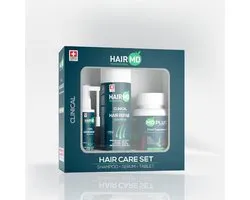 HairMD Clinical Hair Repair Set (1 mois d'utilisation) - Anti-chute de cheveux - Comprend shampoing, vitamines, sérum - Soutien à la croissance des cheveux - Hairtimeistanbul