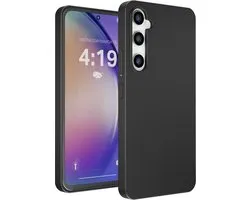 Hoesje geschikt voor Samsung A54 hoes zwart - backcover - optimale bescherming - zwart