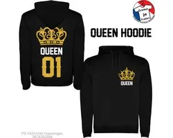 King and Queen 01 / 02 Hoodies | Sweaters with the texts King and Queen 01 / 02 | Nice gift for your boyfriend/girlfriend | Nice hoodies as a gift King and Queen 01 | King&Queen 02 Hoodies/Sweaters