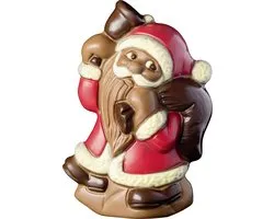 Santa Claus Kerst Chocolade 40g – Kerstman met Bel van Fijne Melkchocolade | Schattige Chocolade Kerstfiguur | Kerstcadeau voor Vrouwen, Mannen & Kinderen | Perfect voor Sinterklaas, Advent & Secret Santa met Kajal Sticker