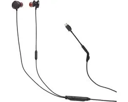 JBL Quantum 50C - USB-C Oordopjes voor iPhone 15, 16 & 17 - In-ear Headset met Microfoon - Inclusief 3.5 mm naar USB-C Adapter - Voor Samsung, Laptop & Console - Zwart