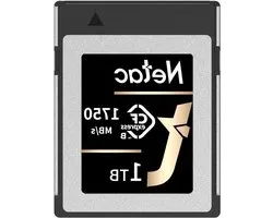 Netac CF2000 - CFexpress Type B-kaart - 1TB - PCIe Gen 3x2, NVMe 1.4 - Lezen tot 1750MB/s, schrijven tot 1650MB/s