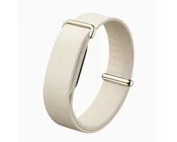 Pradeo – Siliconen Bandje geschikt voor Google Fitbit Air - Beige – band - Comfortabele Siliconen Strap – Verstelbare Sport Band – Geschikt Voor Google Fitbit Air Modellen – Smartwatch Polsband – 13–21 cm – Beige