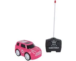 Bestuurbare Auto Roadstar RC Roze 27Mhz, 13,5cm