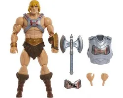 Masters de la révolution de Universe avec figurine d'Heman, accessoires d'armure de combat marron