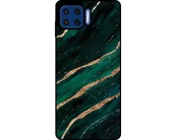 Coque de téléphone Smartphonica compatible avec Motorola Moto G5 Plus avec imprimé marbre - Coque arrière en TPU motif marbre - Vert or compatible avec Motorola Moto G5 Plus
