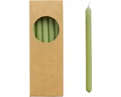 Rustik Lys - Boîte avec bougies longues crayon ' Finn' (Set de 20, Olive)