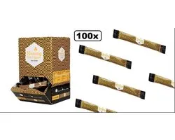 100x bâtonnets de miel 8 grammes dans une boîte distributrice - thé à la menthe dîner boisson miel carnaval festival événement thème restaurant