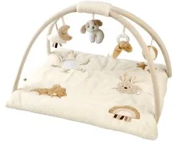 Nattou TEDDY Speelmat Baby met bogen vierkant - 70 x 80 cm - Activiteiten Speelkleed Baby - Baby Speelgoed